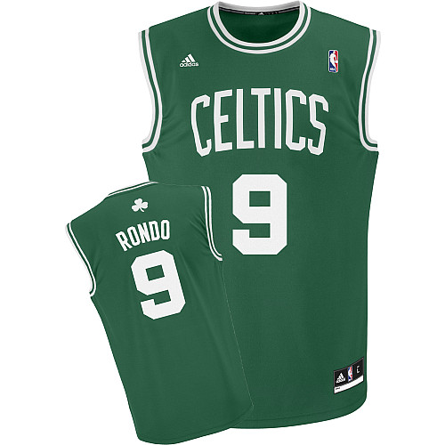  NBA Boston Celtics 9 Rajon Rondo New Revolution 30 Road Green Jersey